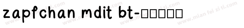 zapfchan mdit bt字体转换